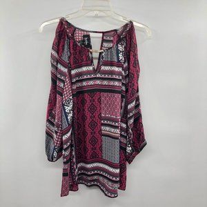 By & By Cold Shoulder Blouse Womens L Used